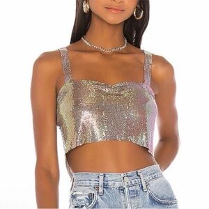 Superdown Shana Chain Crop Top in Multi - size S
